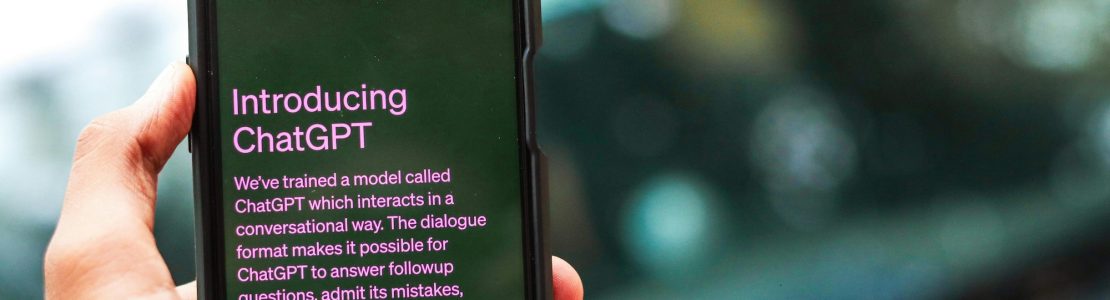 A mobile phone showing Chat GPT on the screen